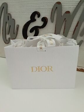 Cute Small Dior Gift Bag W Shredded Dior Paper